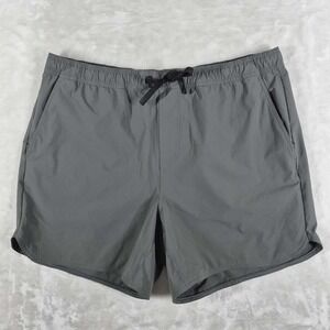 Bearbottom Performance Shorts Men's XL Gray‎ 5.5" Inseam Nylon Drawstring Golf